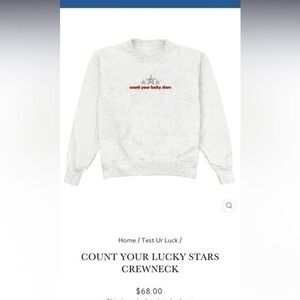 shop kristen jones count your lucky stars crewneck